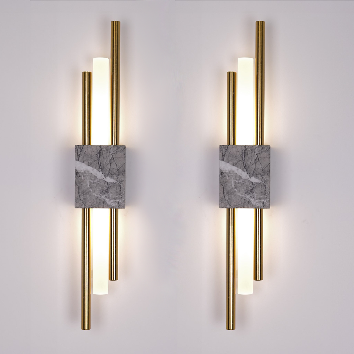 Glitch Wall Light • Gray Stone • Wall Wired • 2-Pack