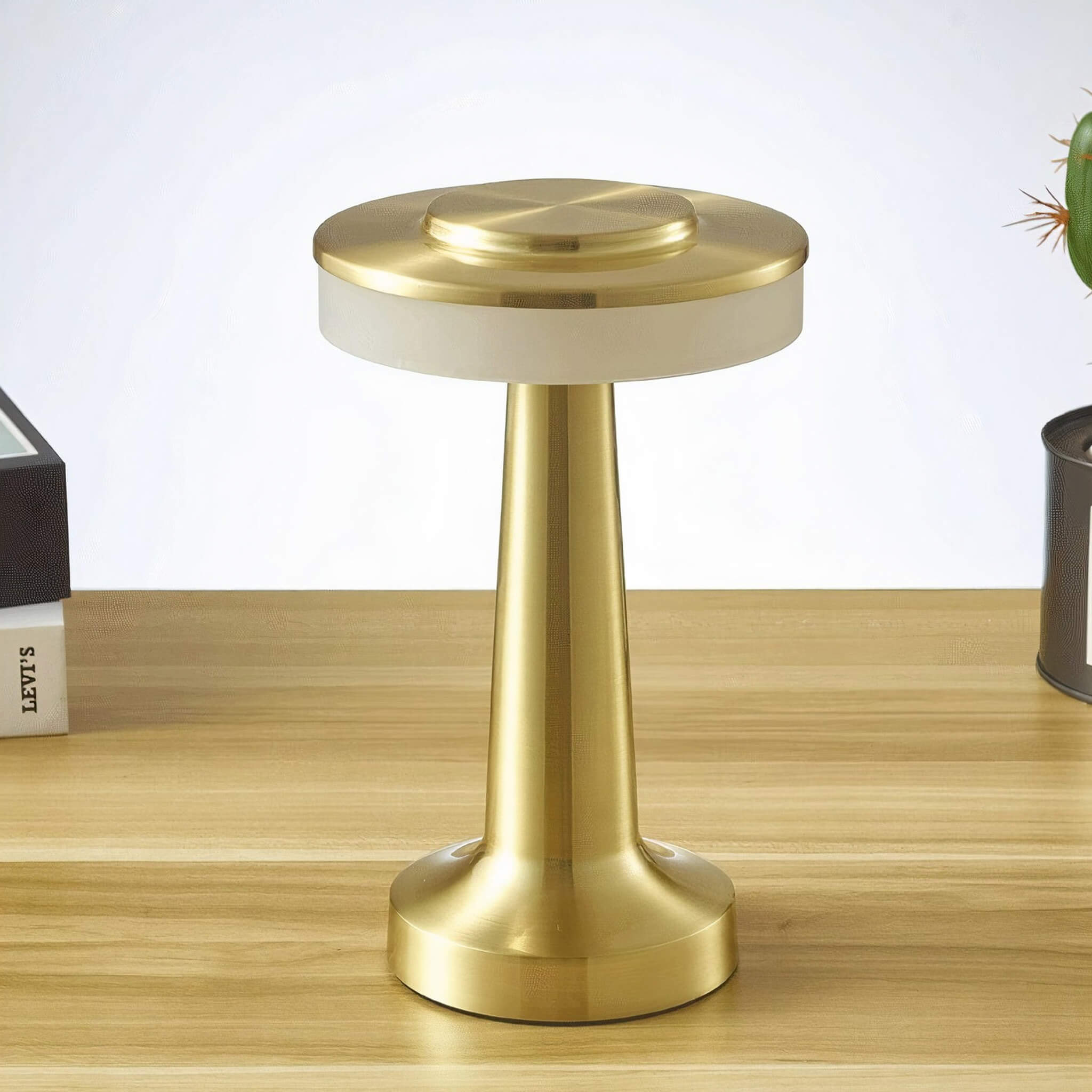 Affluent Table Lamp • Gold• Rechargeable Battery • 2 Pack - Table Lamp - Haus of Interiors