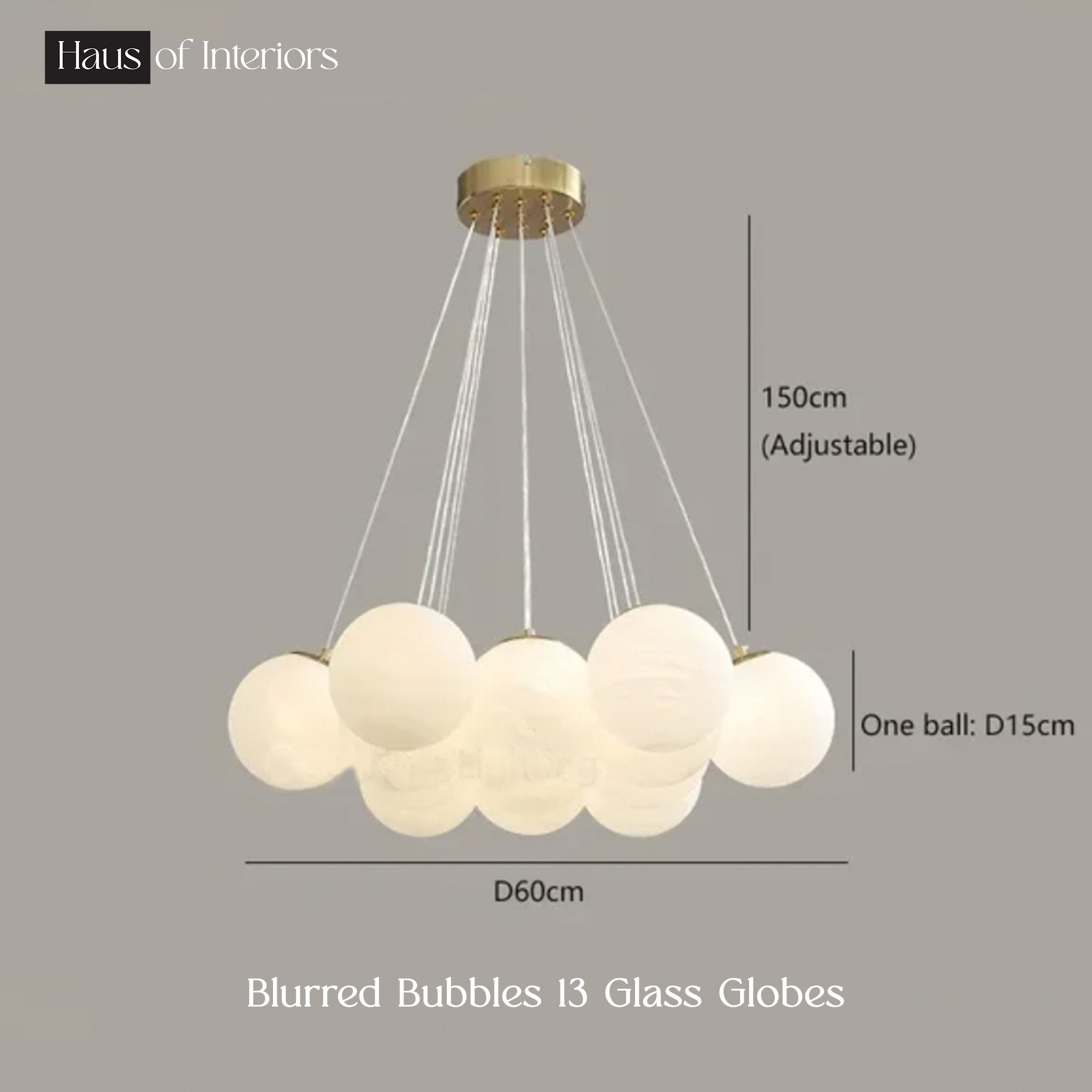 Blurred Bubbles Chandelier - Chandelier - Haus of Interiors