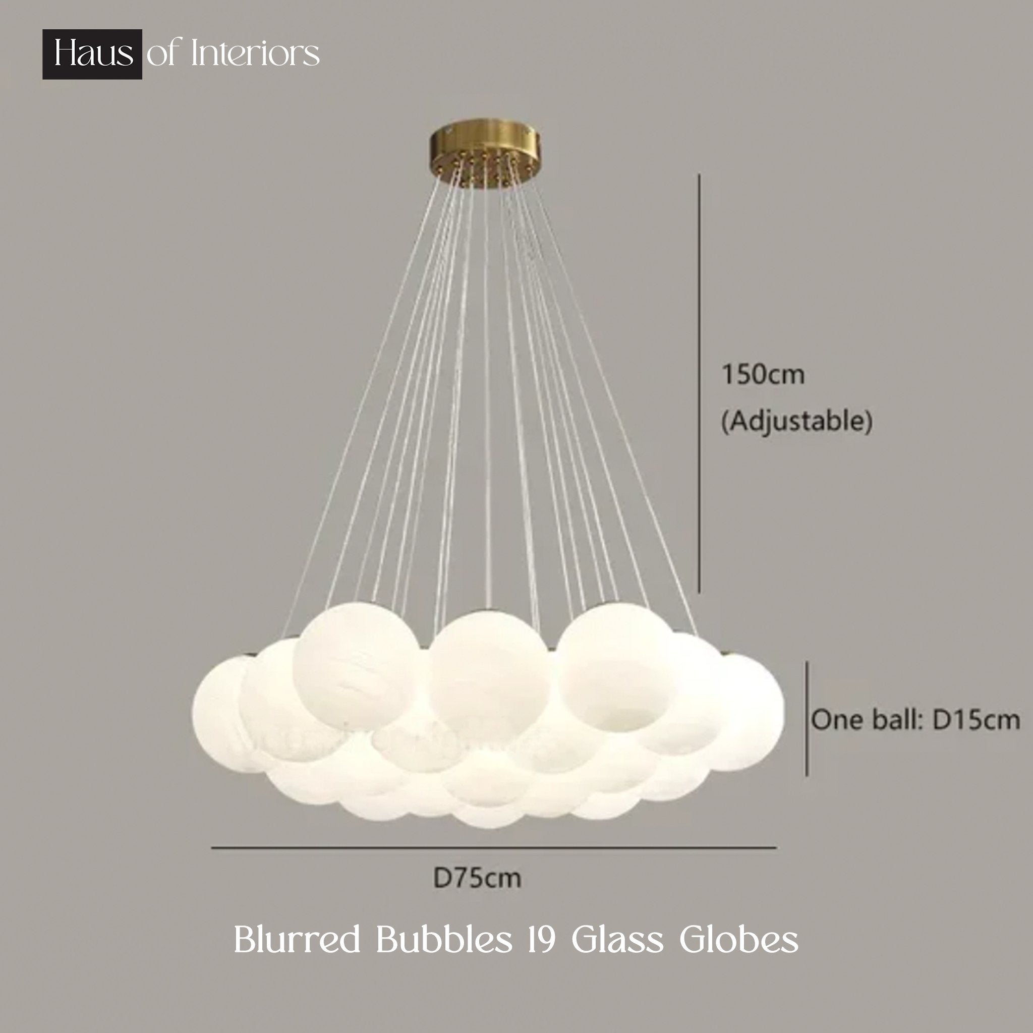 Blurred Bubbles Chandelier - Chandelier - Haus of Interiors