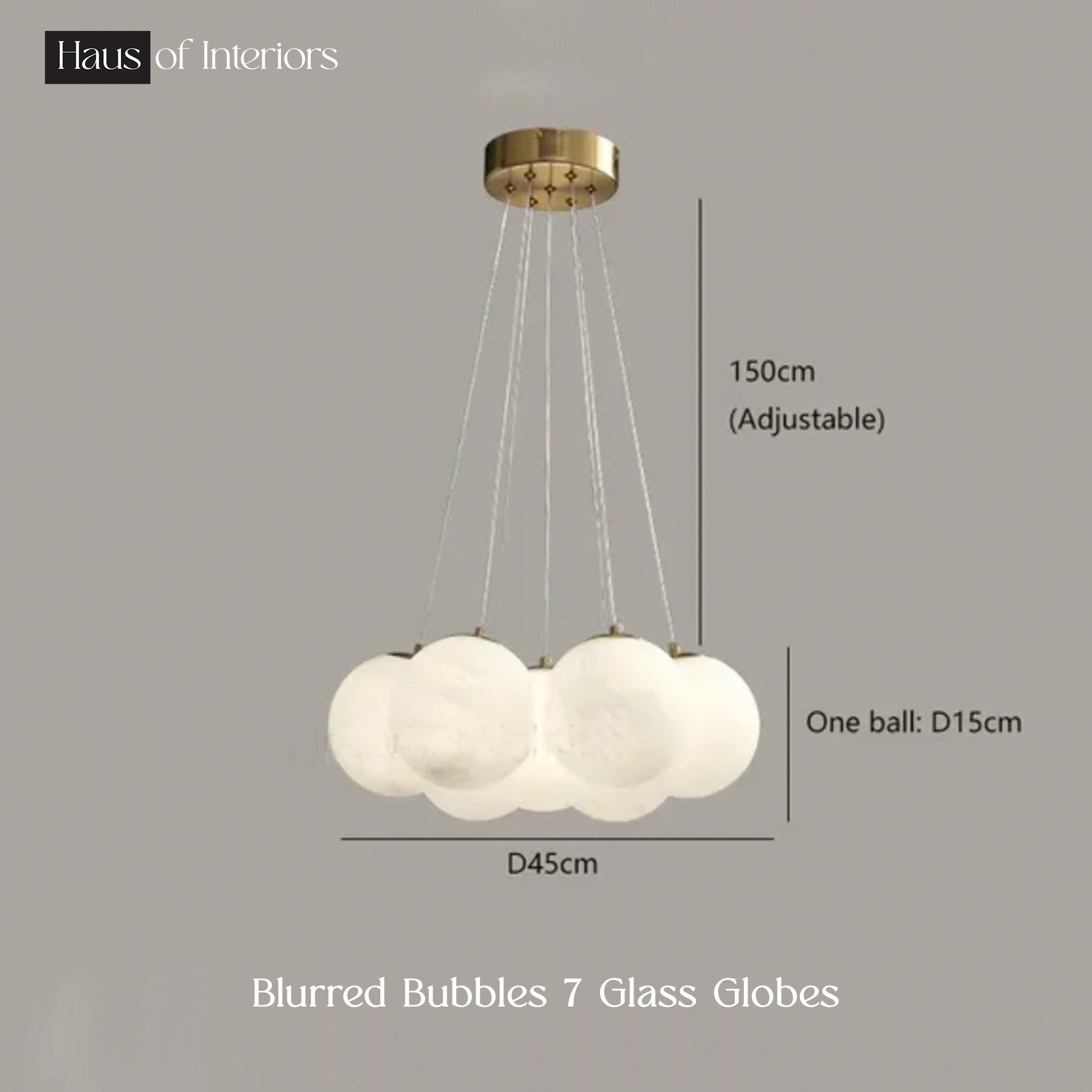 Blurred Bubbles Chandelier - Chandelier - Haus of Interiors