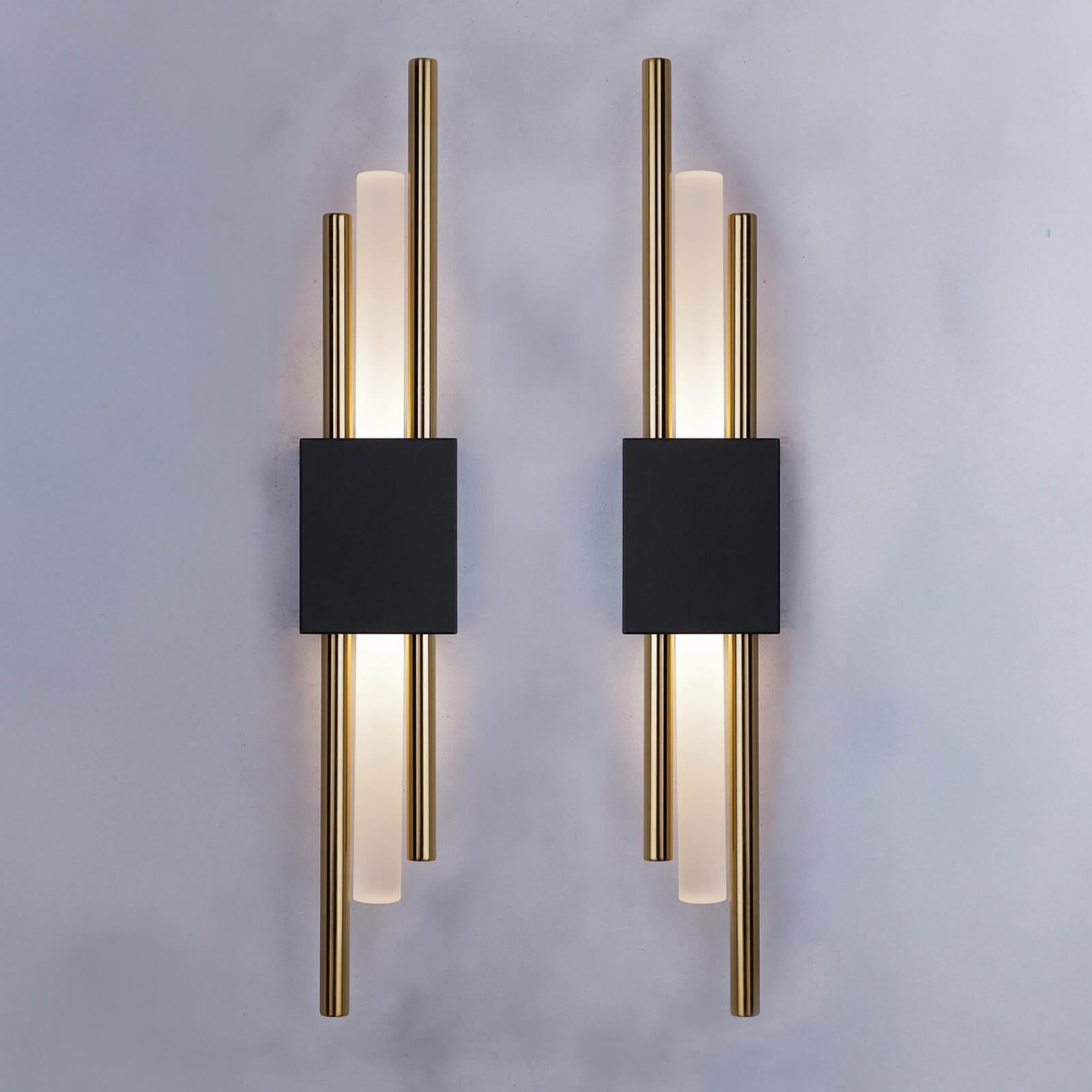 Glitch Wall Light • Black & Gold • Wall Wired • 2 - Pack - Haus of Interiors