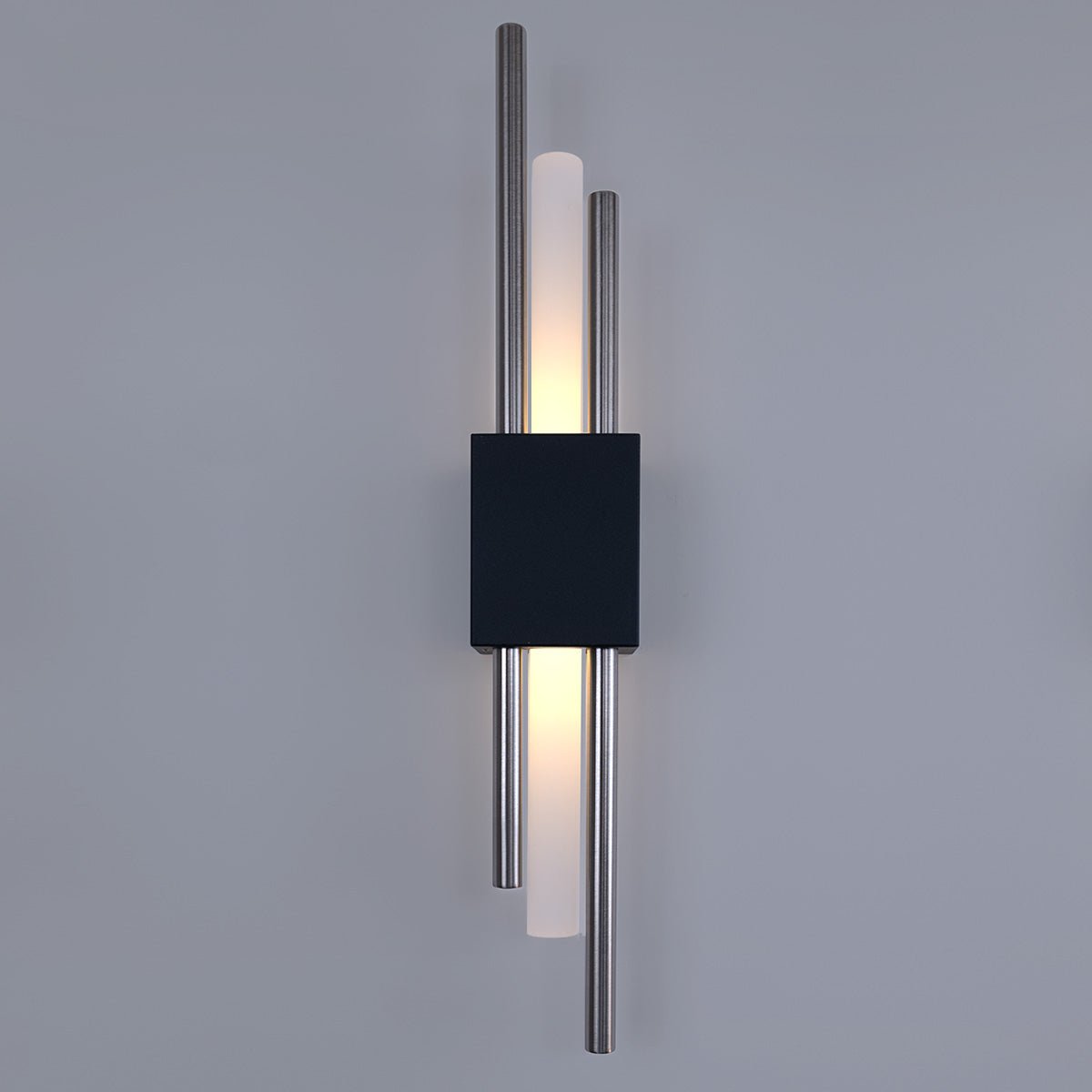 Glitch Wall Light • Black & Silver • Battery • 2 Pack - Haus of Interiors