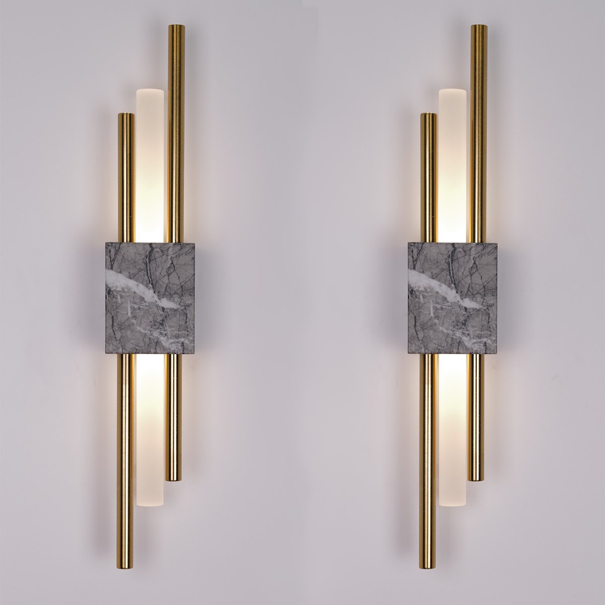 Glitch Wall Light • Gray Stone • Wall Wired • 2 - Pack - Haus of Interiors