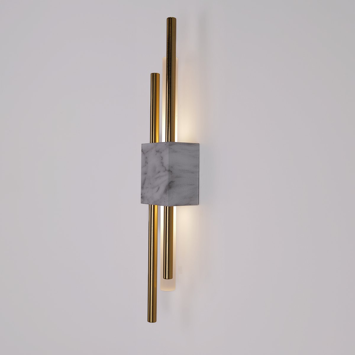 Glitch Wall Light • White Stone • Wall Wired • 2 - Pack - Haus of Interiors