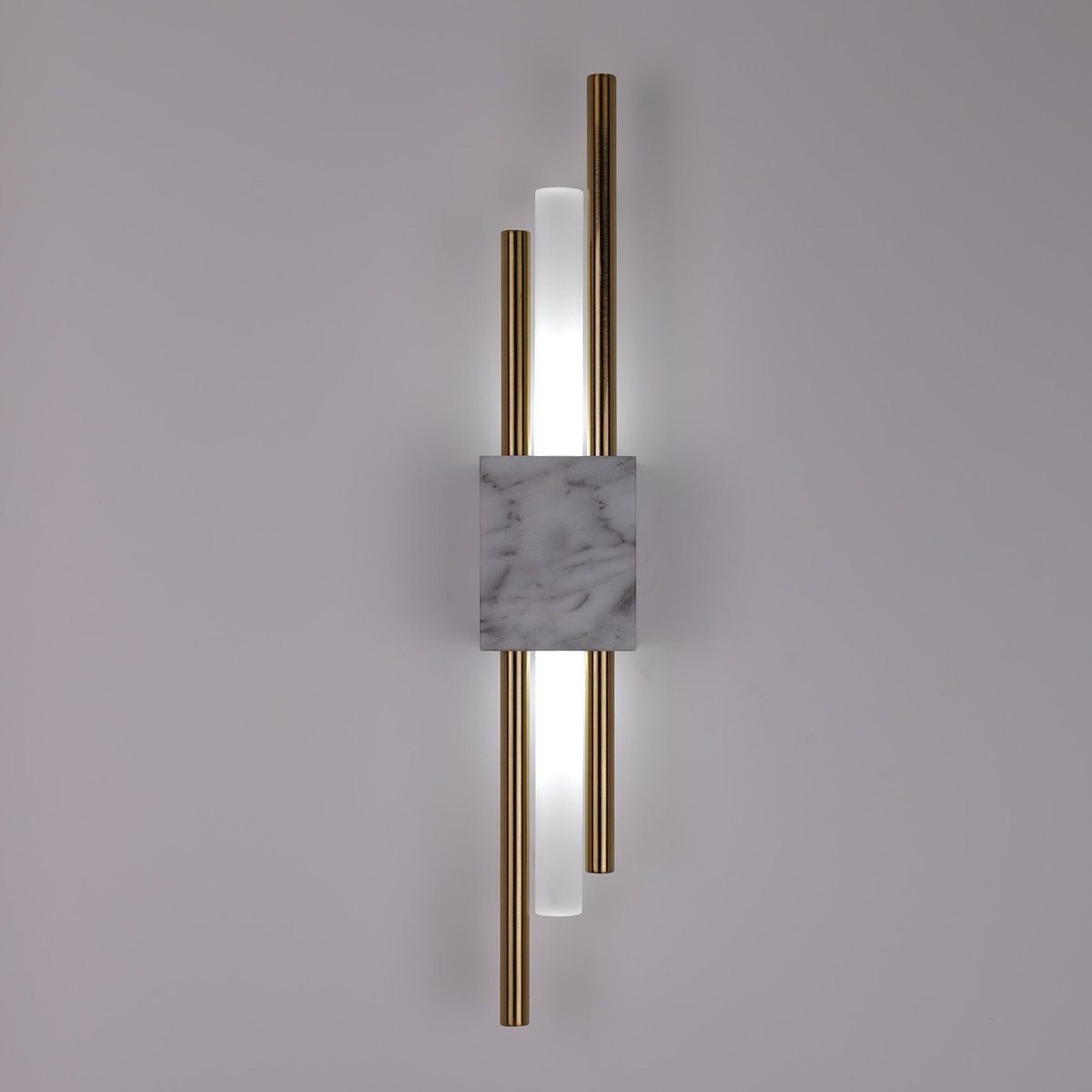 Glitch Wall Light • White Stone • Wall Wired • 2 - Pack - Haus of Interiors