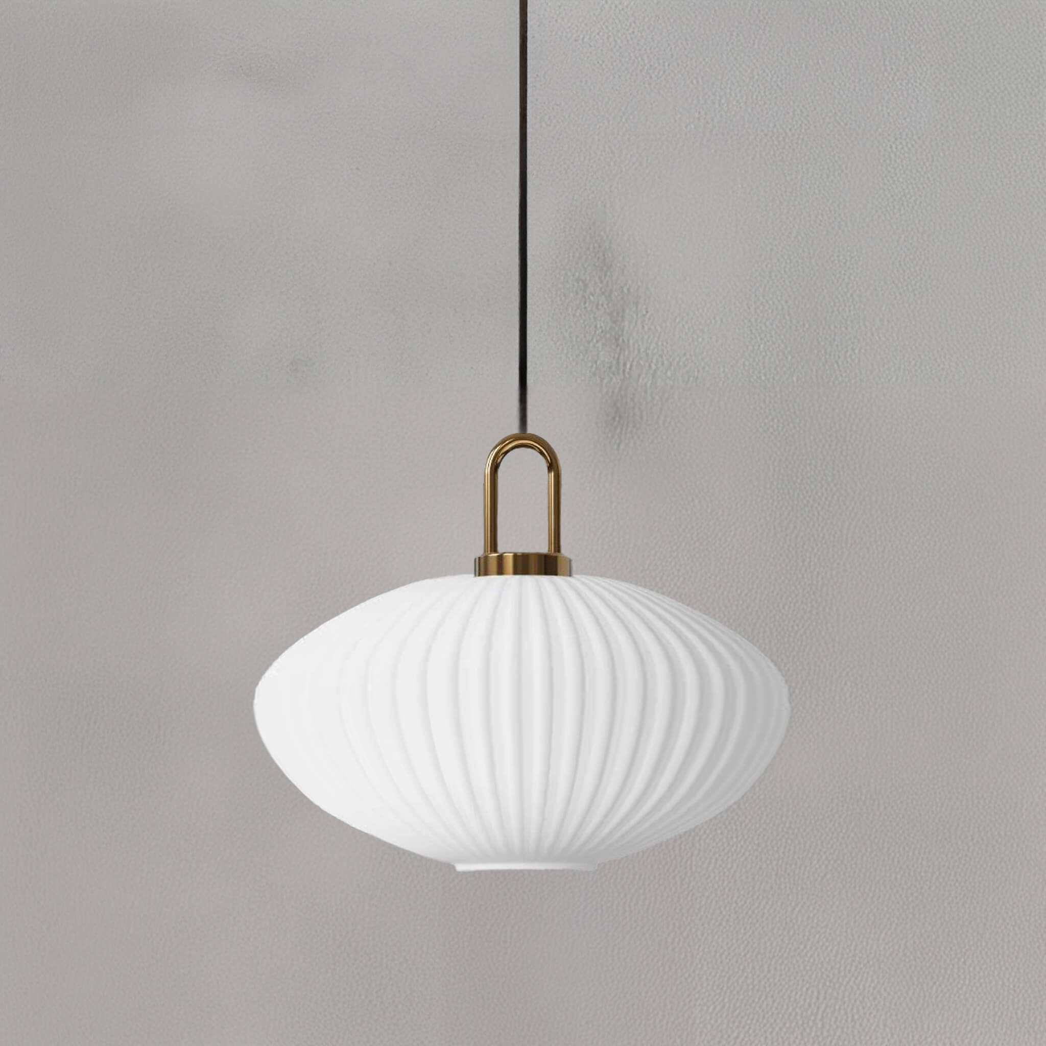 Italian Glass Ceiling Pendants • White • 2 Pack - Pendant - Haus of Interiors