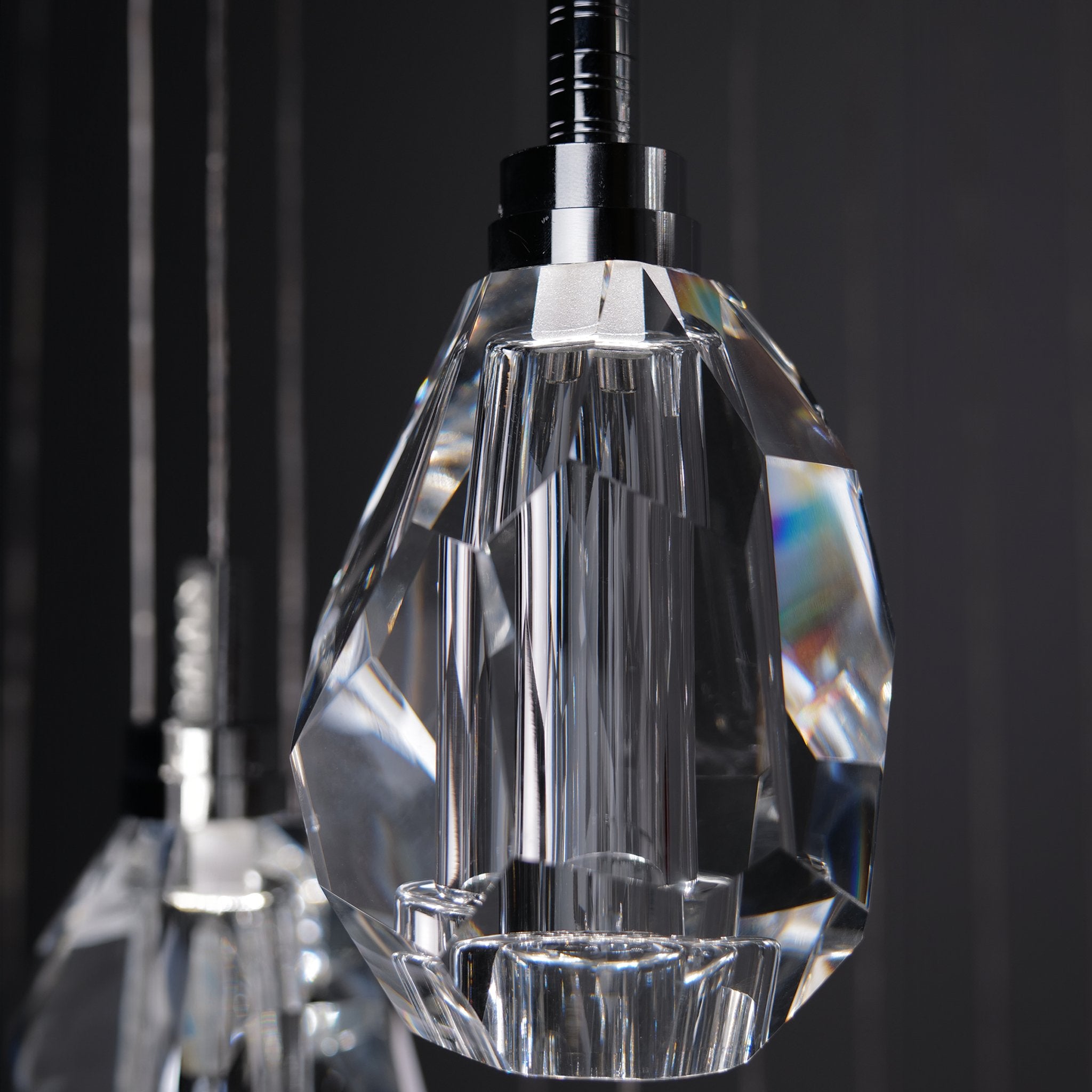 Luxe Crystals Chandelier - Chandelier - Haus of Interiors