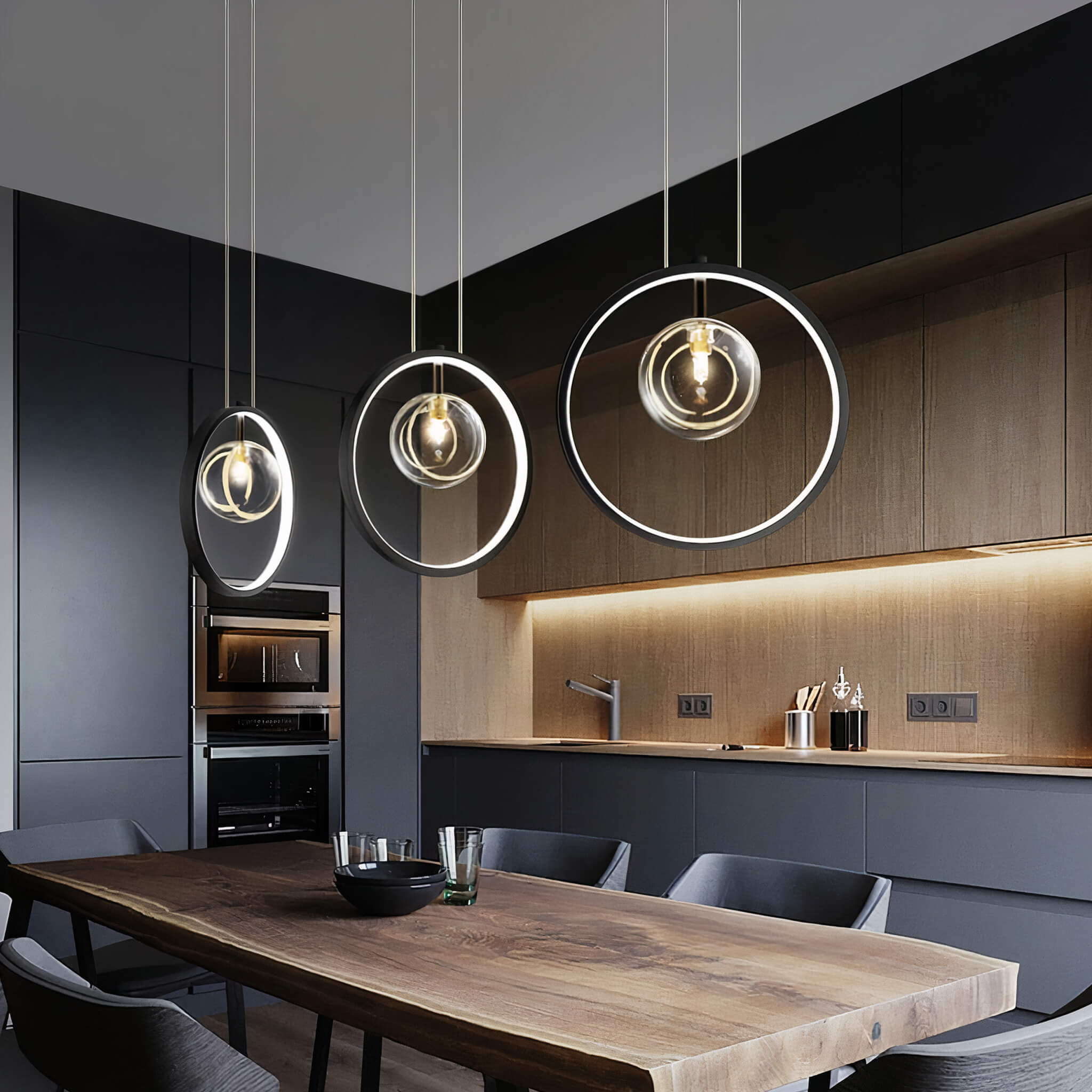 New Moon Ceiling Pendant - Chandelier - Haus of Interiors