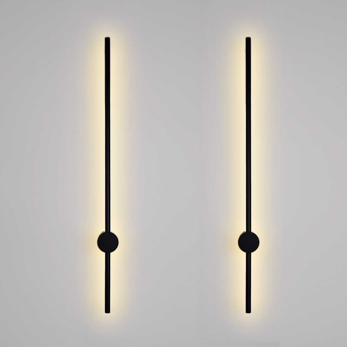 Nordic Light Stick • Black • 2 - Pack - Modern Wall Sconces - Haus of Interiors