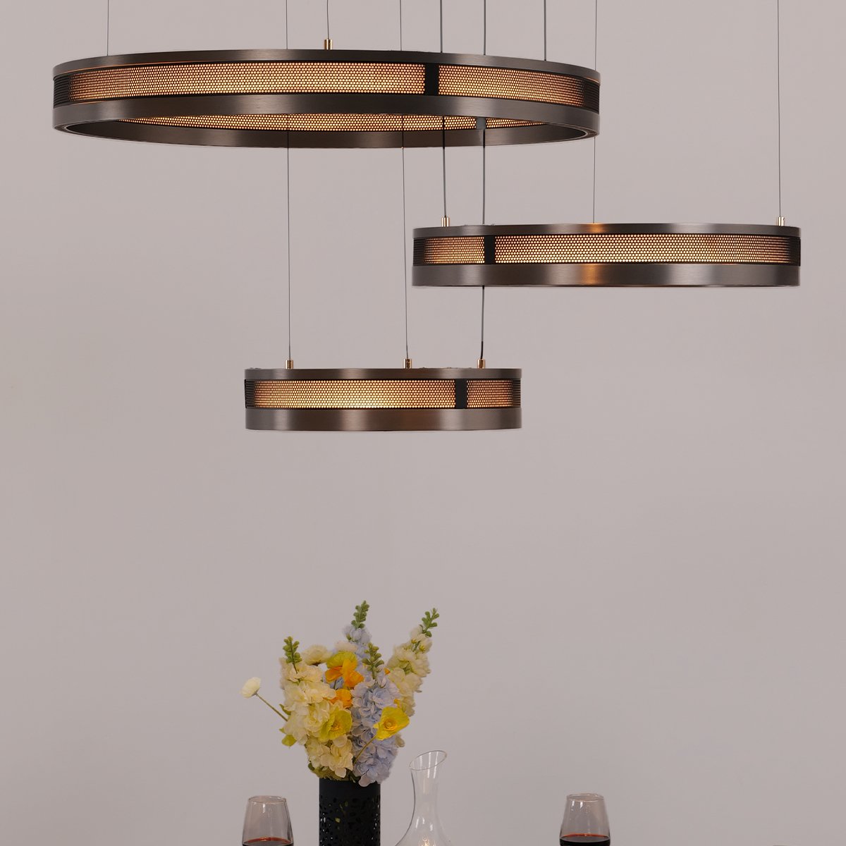 Titan Ring Chandelier - Ceiling Light - Haus of Interiors