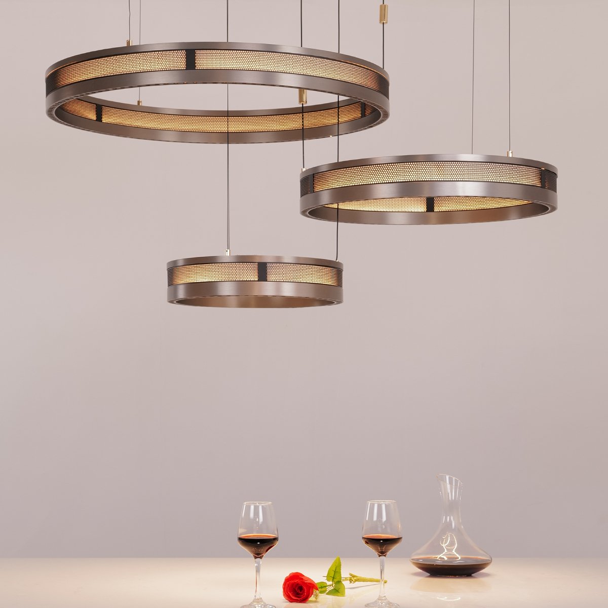 Titan Ring Chandelier - Ceiling Light - Haus of Interiors