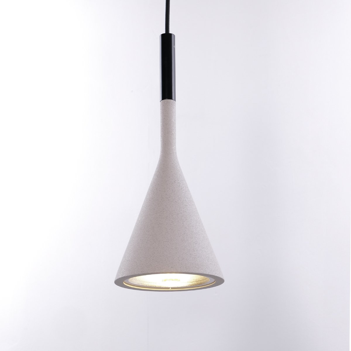 Tulip Ceiling Pendants • White Stone • 2 Pack - Ceiling Lights - Haus of Interiors