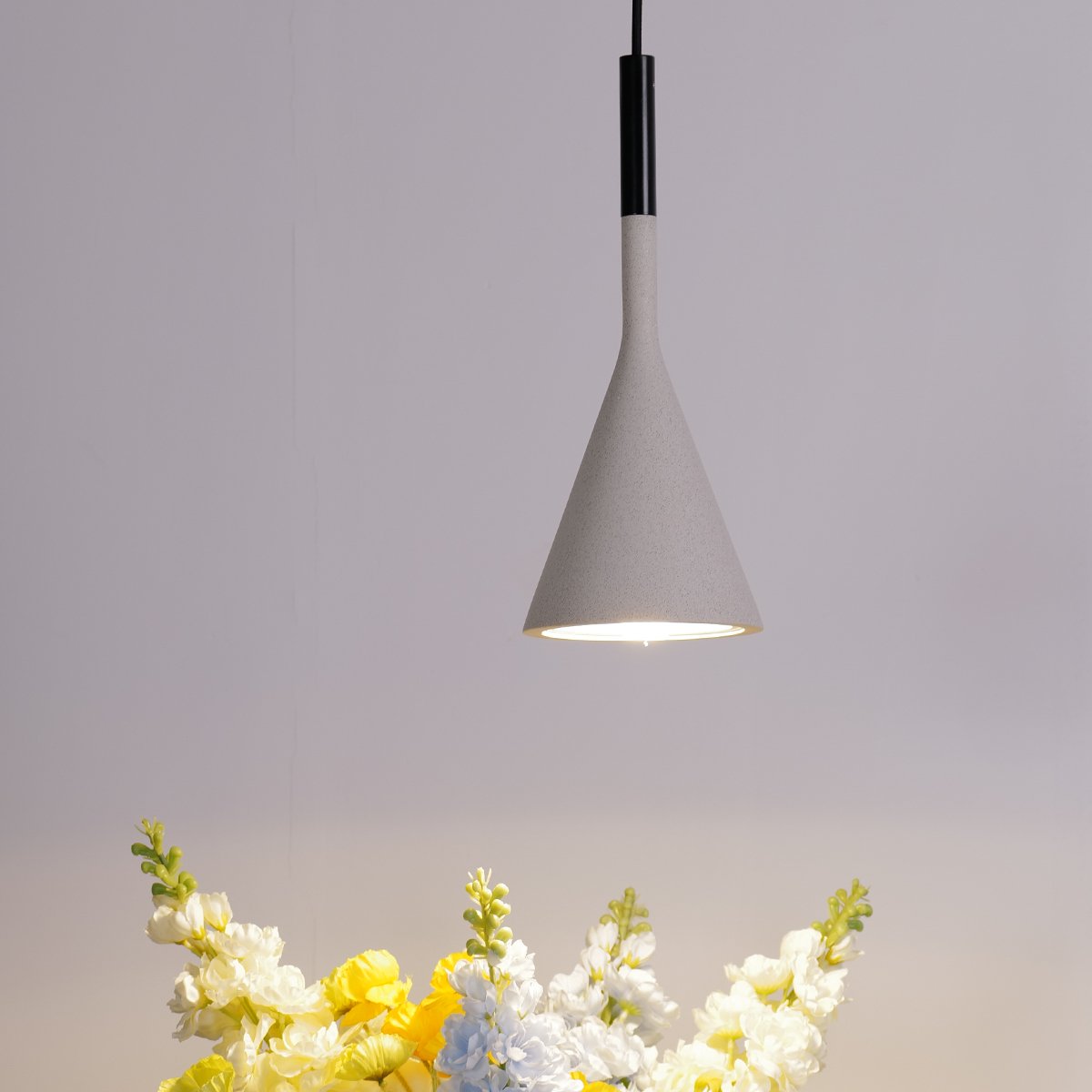 Tulip Ceiling Pendants • White Stone • 2 Pack - Ceiling Lights - Haus of Interiors